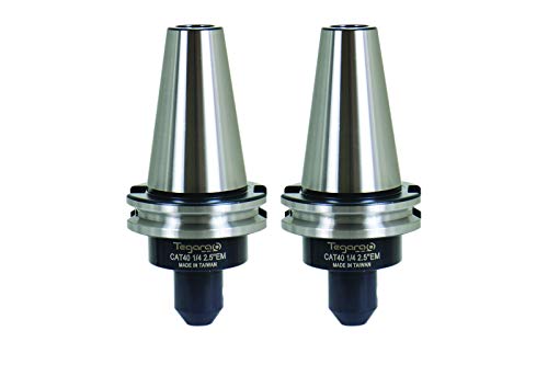 Tegara CAT40 1/4 in x 2.50 in. End Mill Tool Holder 2 pcs 202-7117G-2 P[