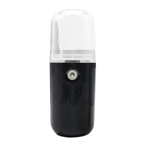 Señor Nano Facial,Humidificador facial Nano hidratante, rociador facial con tanque de agua de 30 ml - Pulverizador de niebla portátil práctico, vaporizador facial de niebla fría recargable por USB par