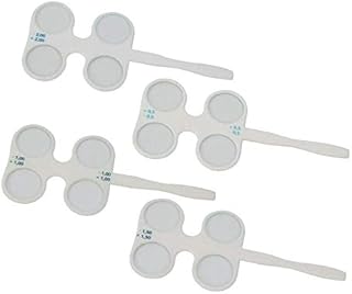 4Pcs Optical Flippers Optometry Plastic Flip Trial Lens Set for Lens Confirmation Test Â±0.50D to Â±2.00D 21mm (US STOCK)