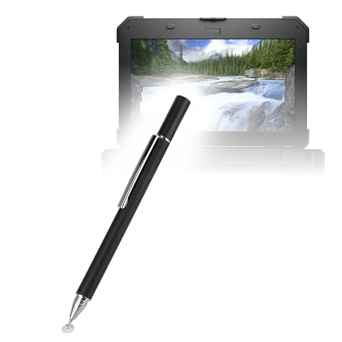BoxWave �X�^�C���X�y�� Dell Latitude 5420 Rugged �Ή� - FineTouch �Ód�e�ʎ��X�^�C���X�A�������X�^�C���X�y�� - �W�F�b�g�u���b�N