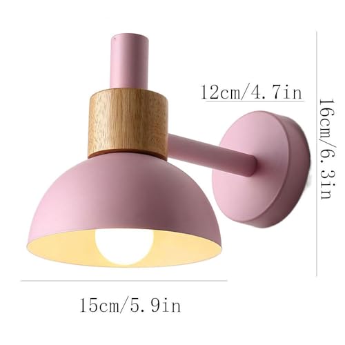 Lámpara de pared moderna de madera para iluminación de B&B y hotel 3