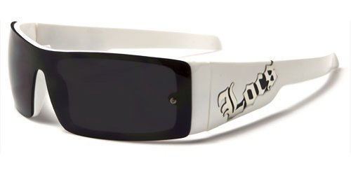 Locs Men's Sunglasses Gangster Hunting Fishing Sports Biker Motorcycle (White...