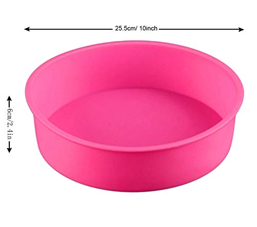 Kootips KOOTIPS-1-4402 Baking Silicone 10-Inch Round Cake Pan Baking Mold thumb #3