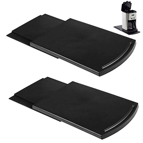 HauSun Handy Sliding tray Sliding Tray Mat for Coffee Maker,Kitchen Appliance Moving Caddy,Countertop Stoage for Air Fryer, Blender, Stand Mixer,Food Processors,2 Sets by HauSun - Used condition - CA$19.70
