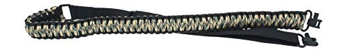 Ten Point Gear Gun Sling Paracord 550 Adjustable w/Swivels (Multiple Color Options) (Black & Tan/Green Camo) - Thumbnail 3