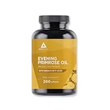 Nachtkerzenöl-Perlen 1000 mg– 10% Kaltgepresste GLA– 200 Perlen – Lindert Wechseljahresbeschwerden und prämenstruelle Symptome – Gleicht den Hormonhaushalt aus - Bodyathlon