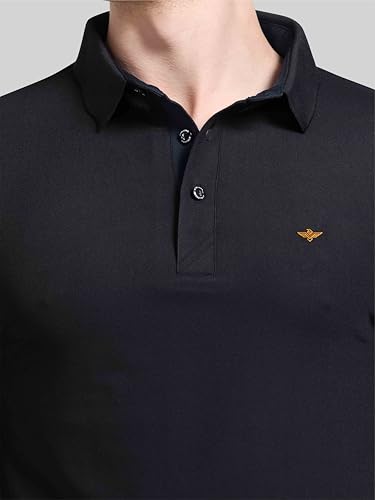 Image of STELLERS Men's Premium Polo T-Shirt Wrinkle Free Quick Dry Soft and Feather Touch Feel Regular Fit