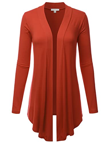 Image of LALABEE Women's Draped Open-Front Long Sleeve Light Weight Cardigan (S~3XL)