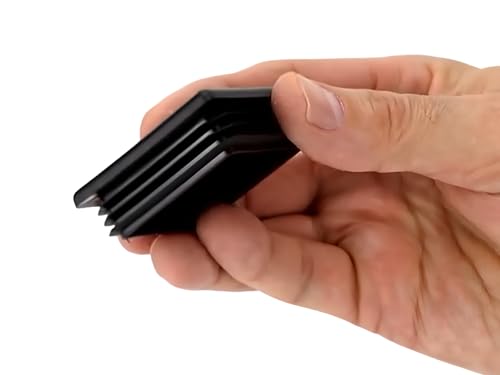 Image of Caplugs SQR-1-1 /2-14-20 SQR Series, Plastic Plug for Square Tubing, LD-PE, to fit Square Tube Size OD 1.500 inch Wall Thickness 14-20 Ga. (.083-.035) inch, Impact-Resistant Base, Black, Pack of 40 (99395086)