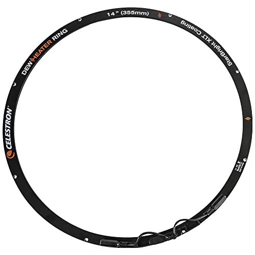 Celestron – Dew Heater Ring – Aluminum Dew Prevention – Compatible 14” Schmidt-Cassegrain, EdgeHD, RASA Telescope Black -  94054