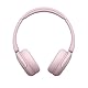 Sony WH-CH520 Kabelloser Bluetooth On-Ear-Kopfhörer, hohe Klangqualität, leichtes Design, bis zu 50 Stunden Akkulaufzeit, Schnellladung, EQ, klare Gesprächsqualität, iOS und Android - Rosa