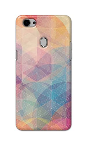 Image of Printed Hard Back Cover Case for Oppo F7 Back Cover (Crumpled Paper Design) -1803