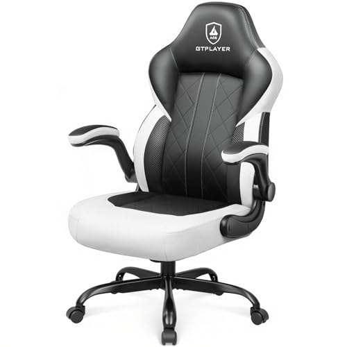 GTPLAYER Video Gaming Chair,Ergonomic Gaming Chair with Flip-Up Armrests,Comfortable Desk Chair with...