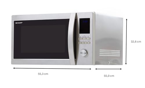 Sharp Electronics (Europe) R982STWE Mikrowelle / 1000 W / 42 L Garraum / 2700 W Heißluft / 10 Gar...