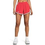 Under Armour Womens Fly by Shorts, (713) Racer Red/White/Reflective, Small