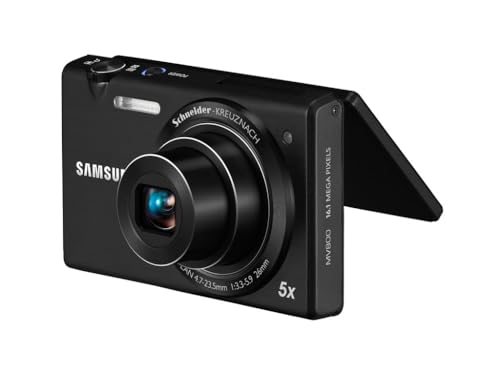 Samsung MV800 Digital Camera - Black (16MP, 5x Optical Zoom) 3.0 inch Touch LCD (Renewed)