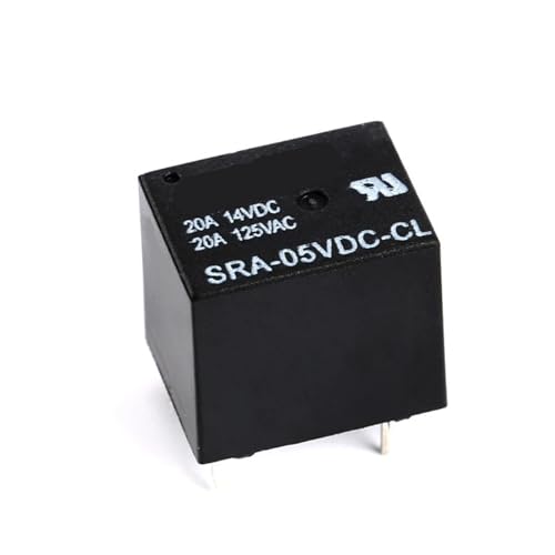 Relé de potencia SRA-05VDC-CL con 5 pines para reparar placas de circuitos y activar motores