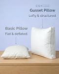 Bed Pillows for Sleeping Queen Size - Set of 2, Soft & Fluffy with Down Alternative Filling - Hotel Luxury Quality, Gusseted Pillow for Back, Stomach & Side Sleepers - Breathable, Comfy & Cozy - White