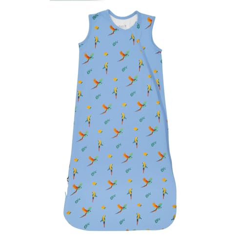 Image of KYTE BABY Unisex Rayon Made from Bamboo Sleep Bag for Babies and Toddlers, 0.5 Tog (Medium, Macaw)