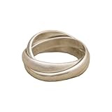 Unique Handmade Interlocking Ring Rolling Ring 925 Sterling Silver Artisan Boho Statement Handmade Jewelry Gift for Women (9)