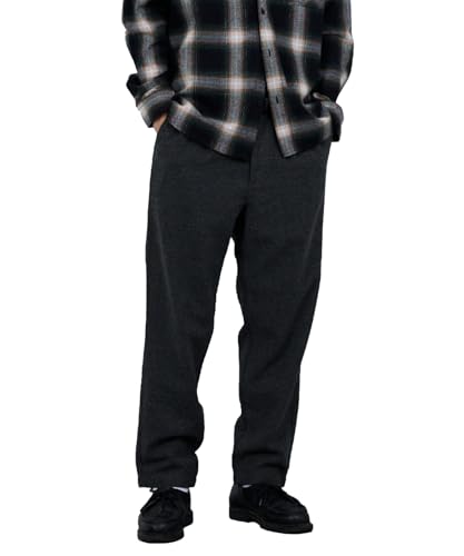 [ディッキーズ] イージーパンツ メンズ ウエストゴム 紐 ポケット ウール混 ボトムス チャコール:S
