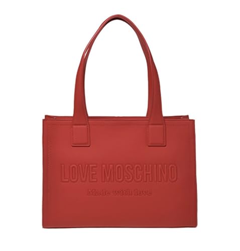 Sac femme Love shopper Moschino rouge grand volume pour le quotidien