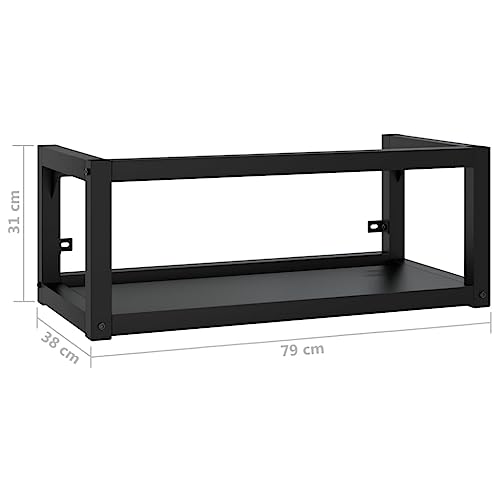 Mueble de pared para baño de hierro anticorrosivo con amplio estante para ahorrar espacio diario 3