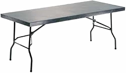 Rectangular steel folding table 1,8m (0.7mm)