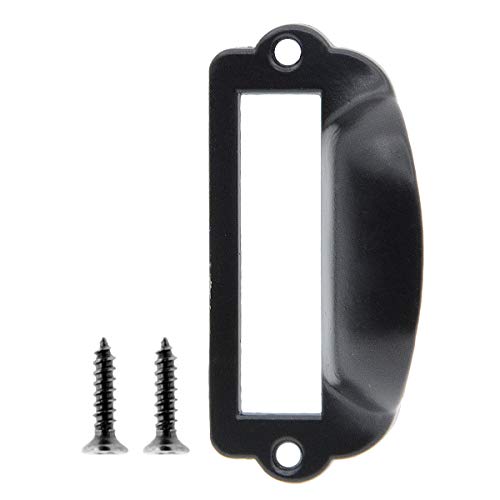 Card Catalog Hardware,Saim Iron Label Frame Card Holder Cup Pull Handle Drawer Box Case Cabinet Cupboard Carpenter Repair Decoration Hardware Black Pack Of 10 #TOP2
