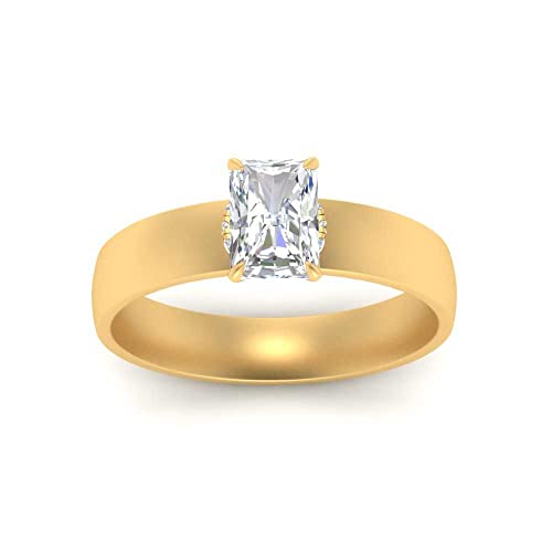 Bague de Naissance Large Anneau en Or Jaune du 47 au 70 pour Femme