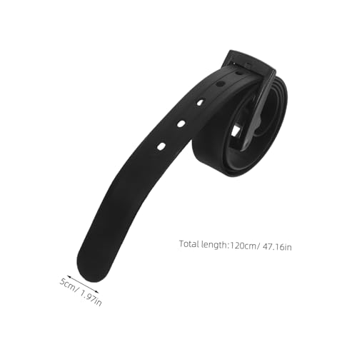 BESPORTBLE Men's and Women's High Elasticity Silicone Sports Belt Casual Unisex Design with Plastic Buckle for Everyday and Leisure Wear2