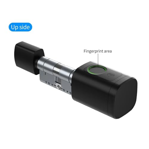 Serratura Smart Porta Blindata,Serratura Wifi,Con Chiave, Scheda Chiave, App Bluetooth Per La Serratura Della Porta, Impermeabile, Serratura A Impronta Digitale Per Porte Da 35-45 Mm - 7