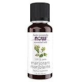 NOW Essential Oils, Marjoram Oil, Normalizing Aromatherapy Scent, Cold Pressed, 100% Pure, Vegan, Child Resistant Cap, 1-Ounce