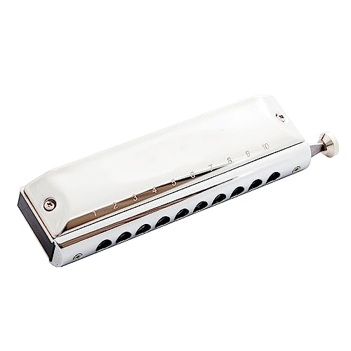 PacuM Harmonica par Instrument Clé Harmonica Chromatique 10 Trous Harpe Orgue à Bouche Clé C Peigne Argent Instruments de Musique Professionnels Harmonica - Les Beatles, Paul McCartney, John Lennon, RIngo Starr, George Harrison PacuM Harmonica par Instrument Clé Harmonica Chromatique 10 Trous Harpe Orgue à Bouche Clé C Peigne Argent Instruments de Musique Professionnels Harmonica
