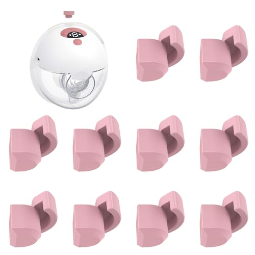 Image of 10PCS Spout Cap Compatible with Momcozy M5 Wearable Breastpump, Dustproof, Keep Clean, Prevents Leaks Silicone Spout Cover Fit for M5 Pumps, Breast Pump Replacement Parts