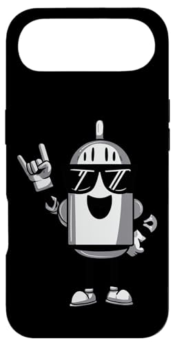 �N�[���ȃ��{�b�g ���b�N �n���h �T�C�� ���� �O���t�B�b�N �Ί� �}�X�R�b�g �X�}�z�P�[�X iPhone Air �p