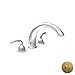 Newport Brass 3-886/04 Anise Double Handle Roman Tub Faucet with Metal Lever Handles, Satin Brass