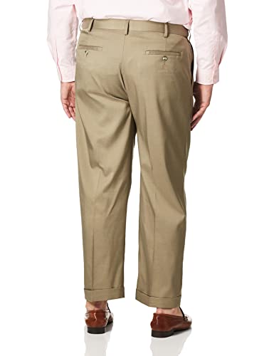 Savane Men's Big & Tall Pleated Stretch Crosshatch Dress Pant4