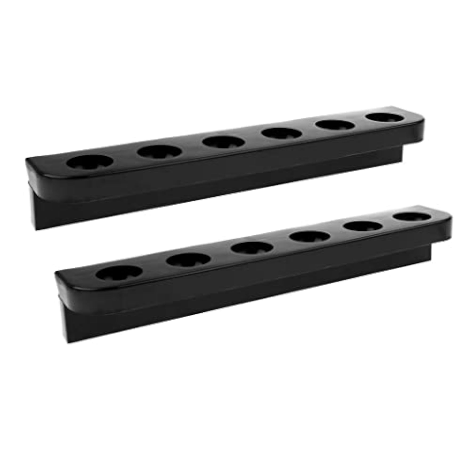 Wall Mount 6-Slot Billiards Snooker Stick Rack, Black