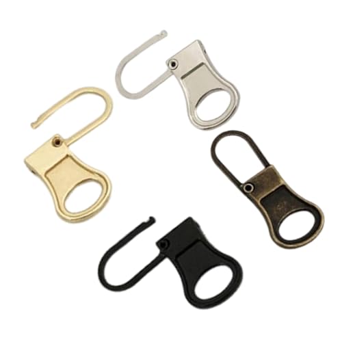 Angoily 4Pcs Detachable Metal Zipper Pulls Replacement Zipper Tabs for Backpacks Luggage Bags