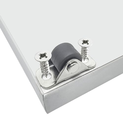 LIKERAINY Gumowe Kółko z Mocowaniem Płytowym Ø 12 x 9 mm Cichobieżne Koła TPR bez Hamulca Zamiennik dla Kółka do Mebli Możliwość Ładowania 12kg Szary Opakowanie 8 sztuki