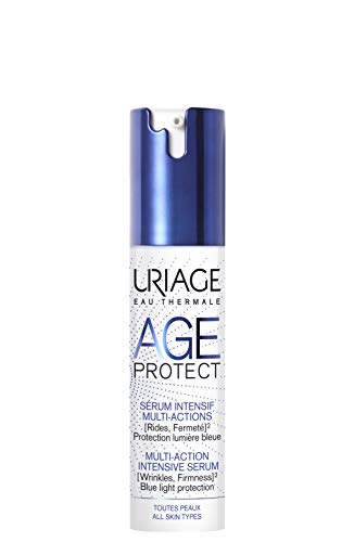 URIAGE Age Protect Multi-Actions Intensive Serum 1 fl.oz. | Anti-Aging Serum with Retinol, Hyaluronic Acid & Vitamin C that Reduces the Appearance of Fine Lines and Wrinkles & Combats Loss of Firmness