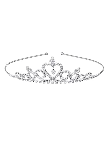 Melbees by Yellow Chimes Tiara and Crown For Girls | Silver Crystal Bead Hair Tiara Head Band and Crown For Women and Girls (B0CZ9JZM5T) Amazon Price History, Amazon Price Tracker