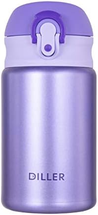 Water Bottle Bottles Flask Women Small Cute 300ml Stainless Steel Metal Insulated Thermal Cold Hot Drink Swater Bottle Sports Cold Vacuum Flask 12 Hours Hot & 24 Hours H8717 (Pink, 300ml)