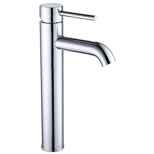 Aquaterior 2.2 GPM Bathroom Vessel Sink Faucet NSF CUPC Single Handle One Lever Brass Body Faucet Chrome