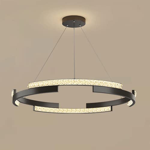 Chambre ronde créative suspension haut de gamme en aluminium brossé LWX
