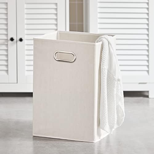 SoBuy BZR73-W Kosz na Pranie Szafka Łazienkowa Stojące Komoda 1 szuflada 40 x 38 x 90 cm Biały