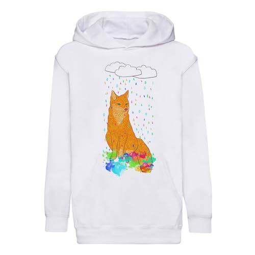 Sweat à capuche enfant renard idée cadeau originale pour anniversaire et rentrée scolaire