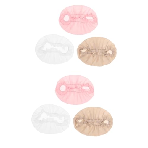 Bonnet de nuit satiné femme POPETPOP lot de 6 chapeaux élastiques pour cheveux bouclés