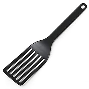 Astro 510-42 Long Turner, Black, Made in Japan, Antibacterial, Binchotan Charcoal, Dishwasher Safe, Slim, Moderate